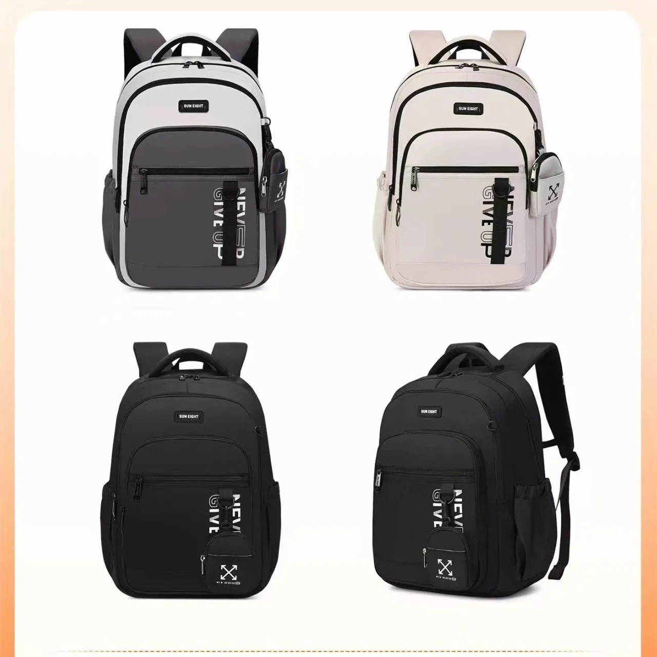 Sun Eight Travel Backpack School Bag Mochila Escolar Middle High Student Shoulder Orthopedic Backpack Water Proof Large Capacity