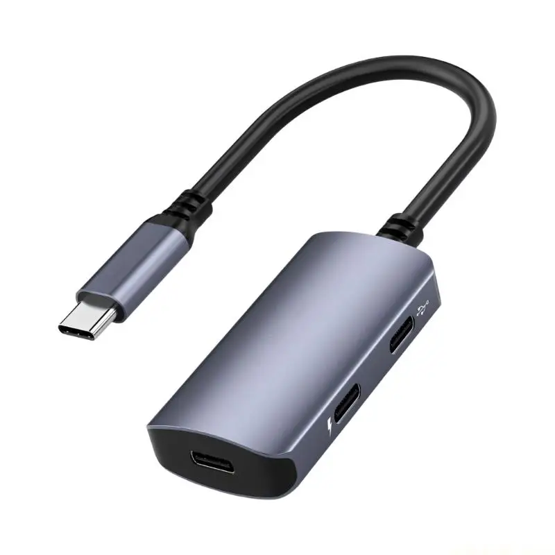 Portable Type C Display Station for Glasses Users, 3 Port USB Dock for Viewing