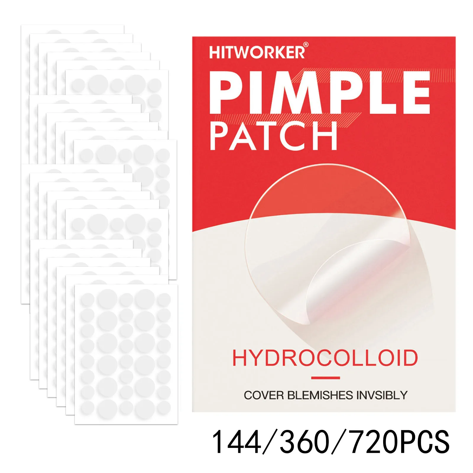 Invisible Waterproof Hydrocolloid Acne Patch for Facial Cleansing Care Essence Tool Accessory Suitable for All Skin Types