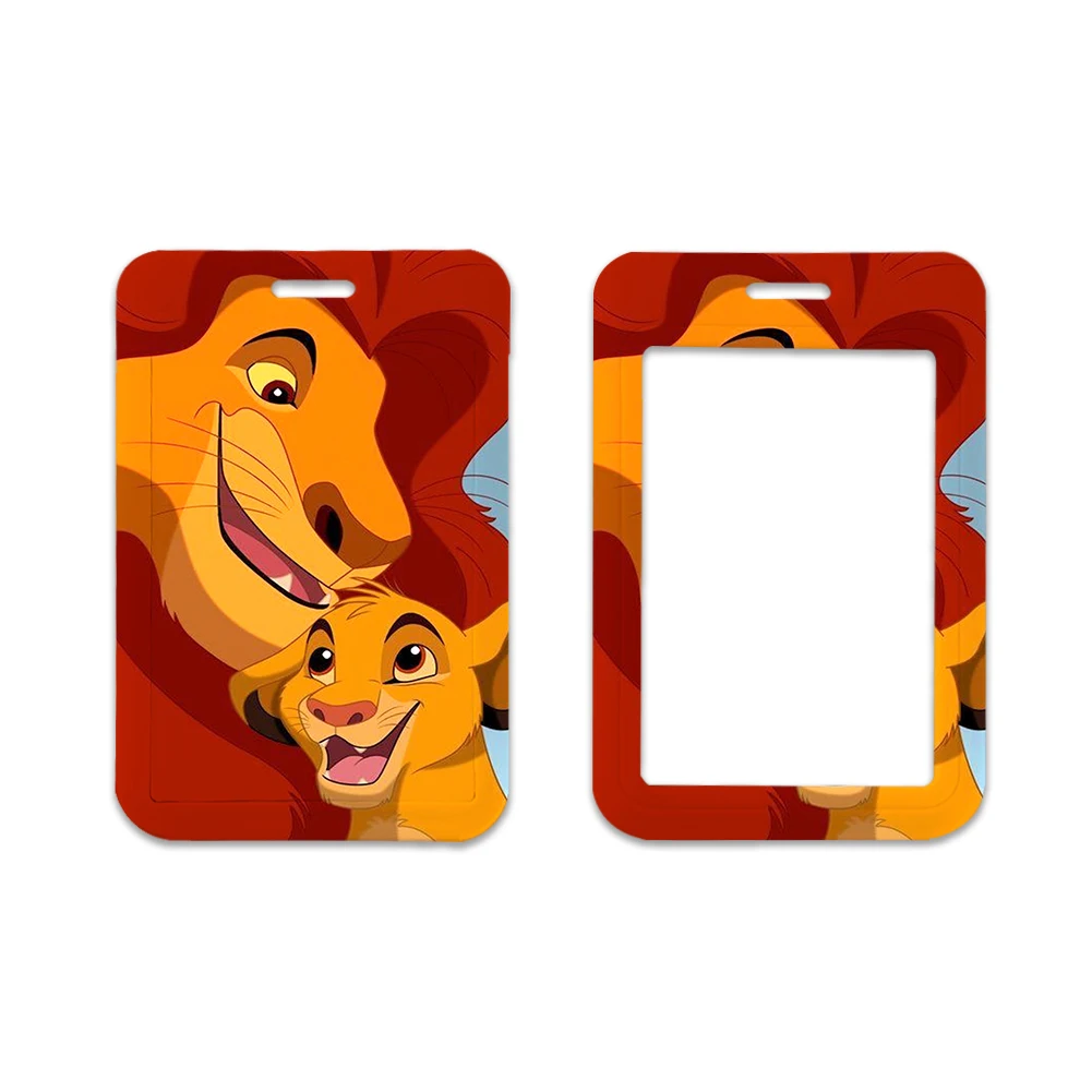 Disney-Porte-cartes horizontal pour étudiants et garçons, étui pour carte de bus, lanière de banque de crédit, porte de visite, badge ta.com, discussion de bureau