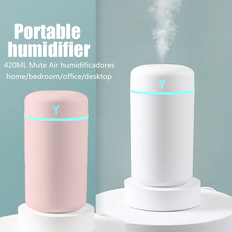 Portable Air Humidifier Essential Aroma Oil humidificadores Home Car Cool Mist Sprayer Fragrance Purifier perfume Diffuser 420ML