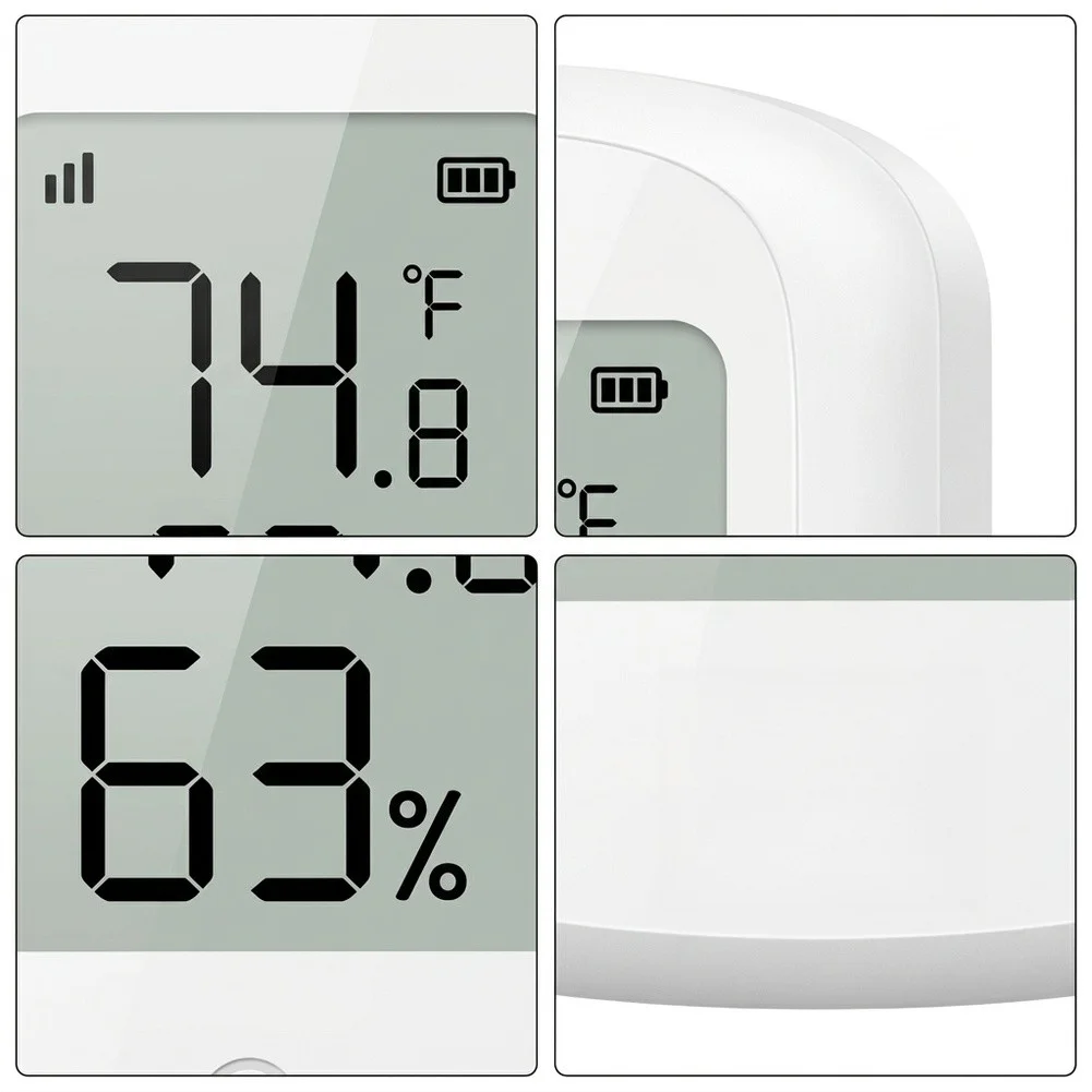 Humidity Control Sensor For Greenhouse Temperature Sensor Wireless Humidity Gauge WiFi Temperature Sensor Wide Detection Range