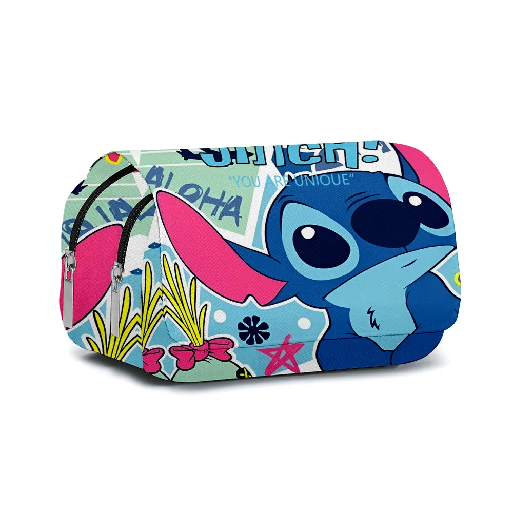 Stitch Large Pencil Case Anime Stitch Kulomi Cosmetic Bags matite scolastiche borsa Pen Case forniture cancelleria regalo per studenti