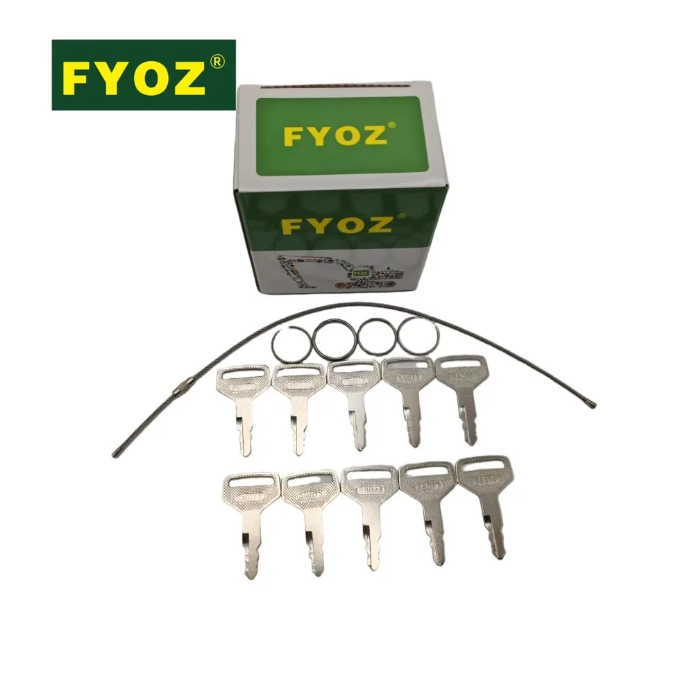 10PCS Ignition Key 36919-75190 3691975190 S8077 For Kubota M Series M6800SDT M6950 M7580DT M7950 M7950DT M7970DT M8580DT