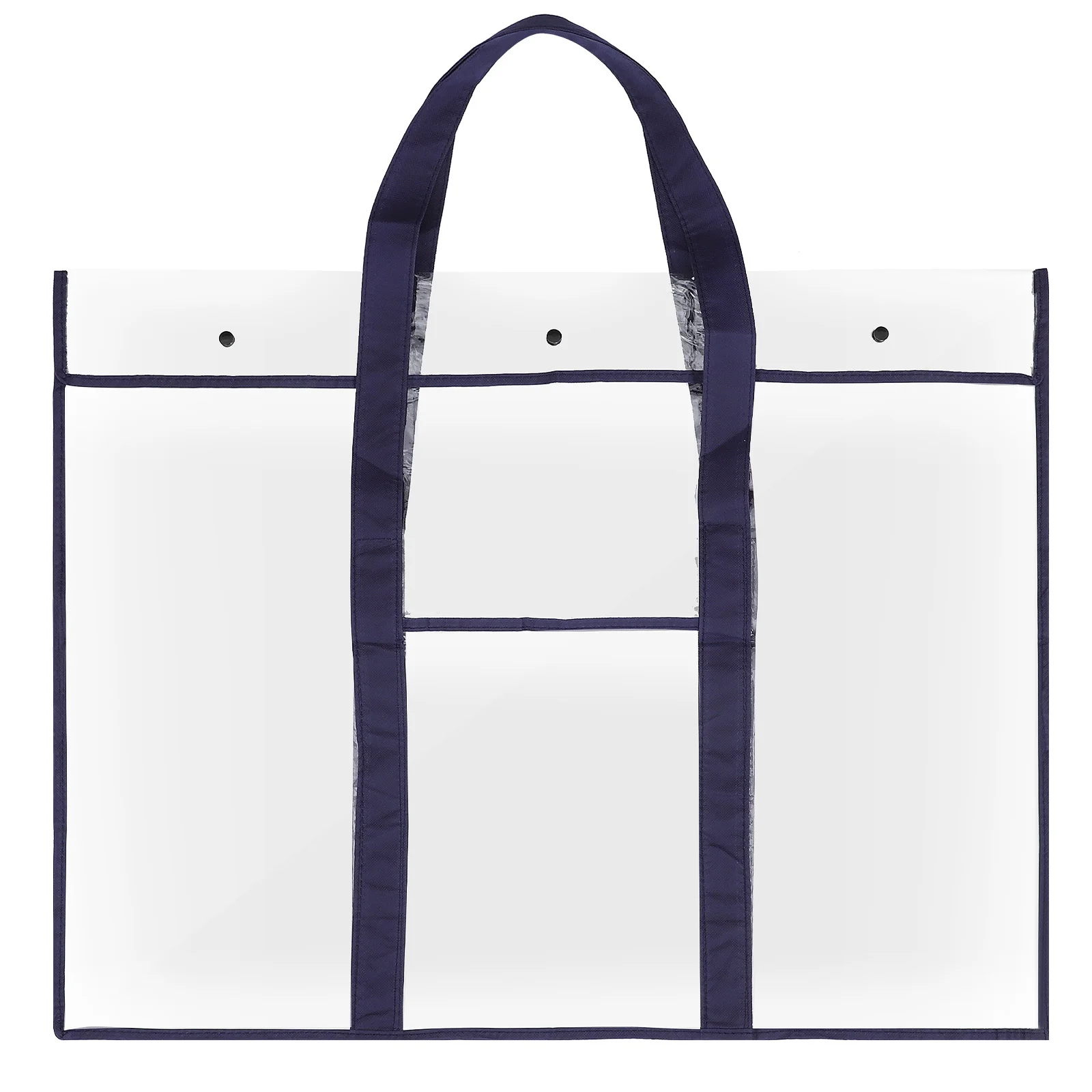 

1pcs Art Portfolio Bag Large Capacity Pvc Portable Handle For Painting Boards Poster Storage Art Storage Folder Painting Paper