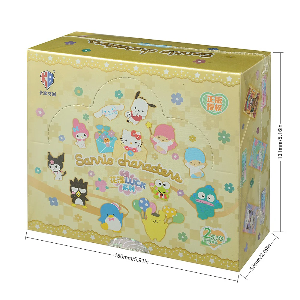 KABAO Original En Boîte Anime Sanrio Cinnamoroll Hello Kitty Carte Brillante À Collectionner Carte Commerciale Jouet Pour Enfant