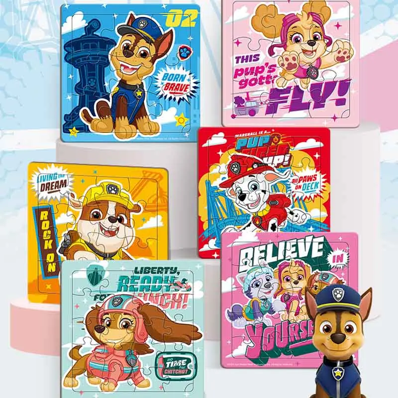 6pcs Paw Patrol Magnetic Puzzles for Learning & Fun Magnetic Jigsaw for Educational Birthday Gifts