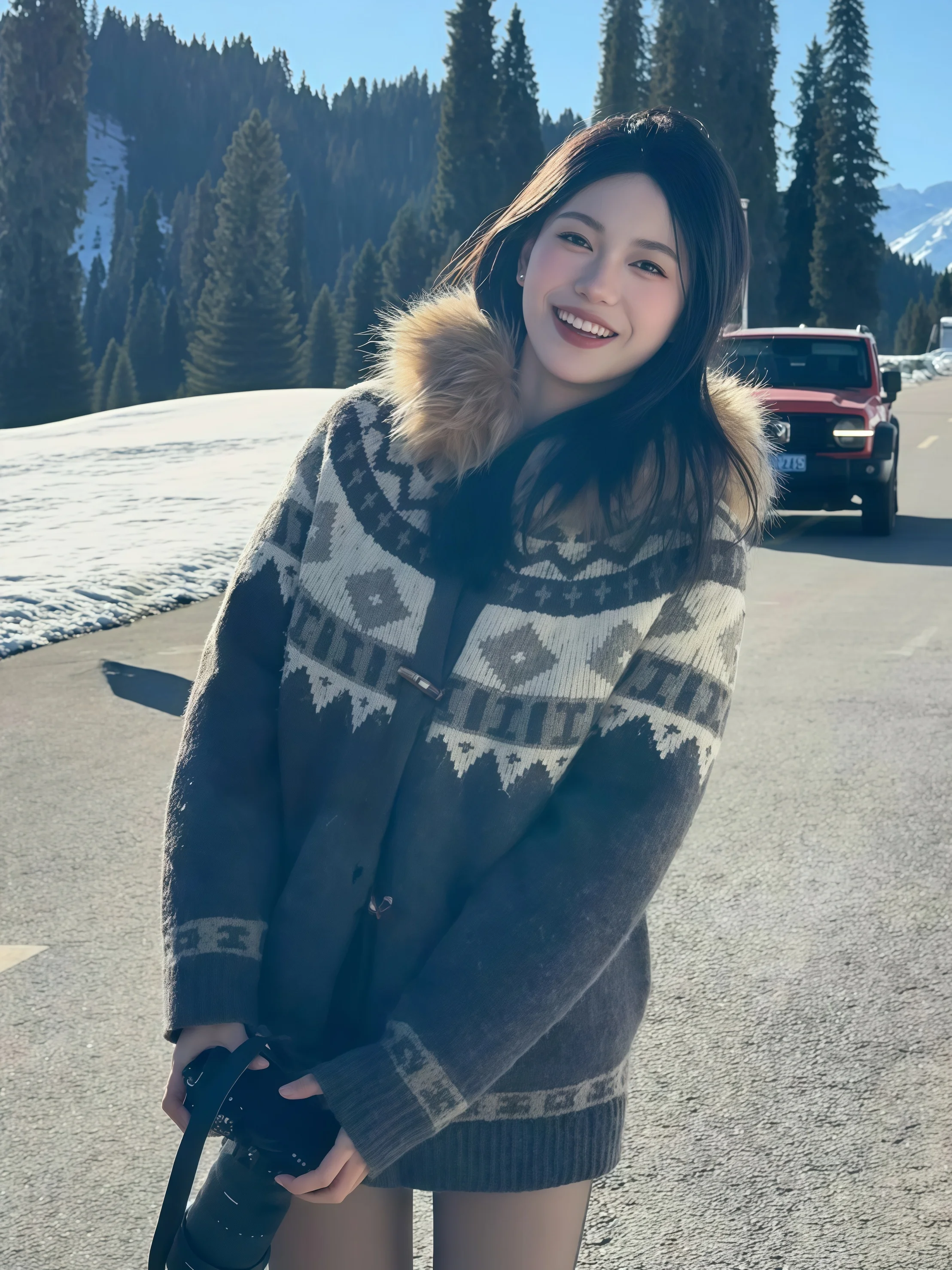 

Утепленный вязаный кардиган-пальто с капюшоном, зимний, унисекс, в стиле ретро, модный, с отложным воротником, мягкий, с цветочным узором, на пуговицах