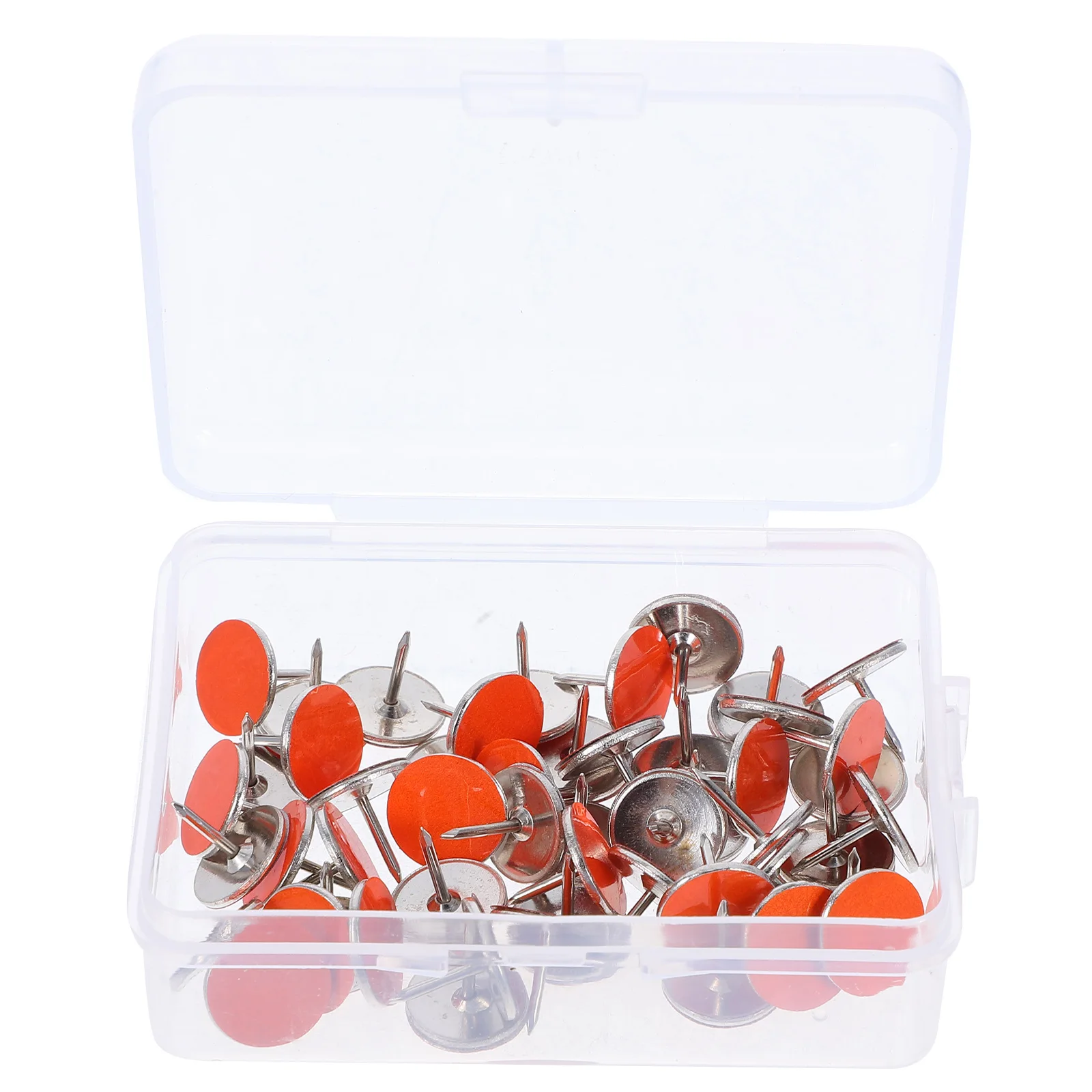 

50 Pcs Stainless Steel Reflective Thumbtacks at Night Travel Iron Push Pins Cute