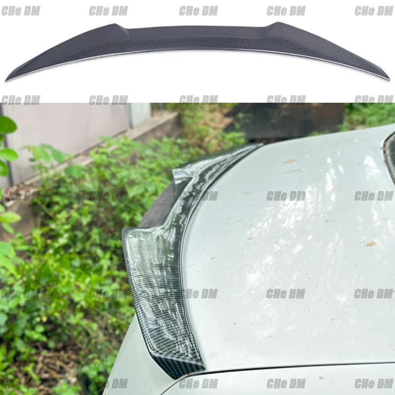 Rear Spoiler For Honda Accord 7th Car Rear Wing Rear Boot Trunk Lip Black Forged Carbon Fiber Spoiler M4 Styling 2003-2007