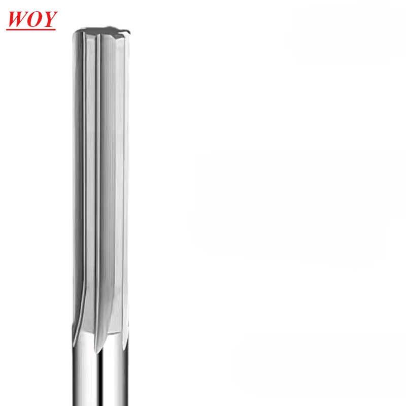 

WOY 100mm Length Solid Carbide Coated Spiral Straight Flute Reamer Tolerance Precision Tool for Steel Metal 3~20mm