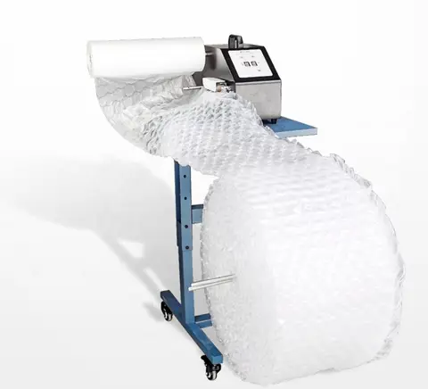 코일링 테이블이 있는 100CM 폭 에어 쿠션 필름용 버블 롤 랩 팽창기 에어 쿠션 포장 기계 Best5
