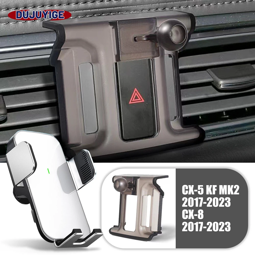 

Car Mobile Phone Holder Special Solar Magnetic Wireless Charging For Mazda CX-5 CX5 KF 2017-2023 2018 Mazda CX-8 CX8 2017-2023