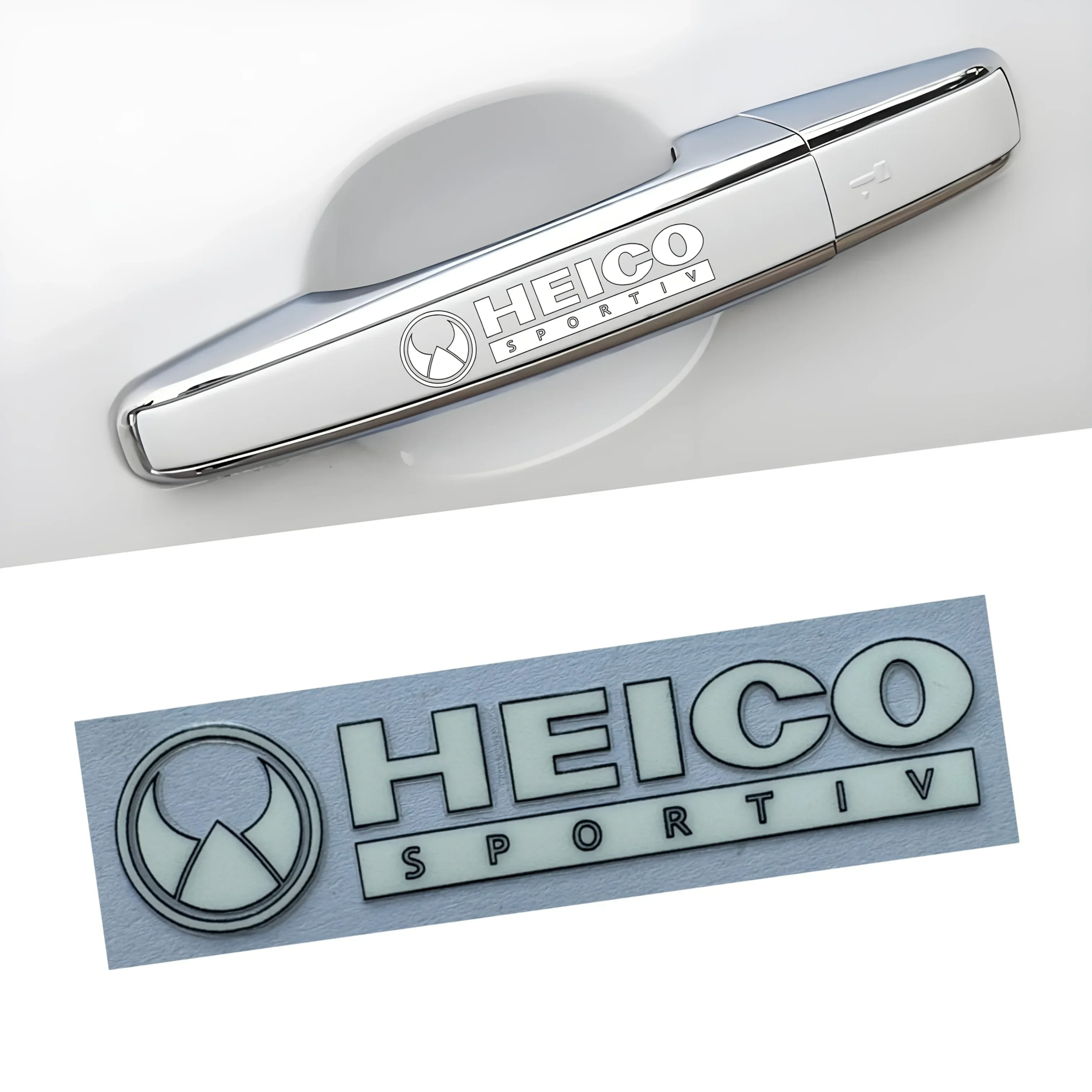 4 قطع/مجموعة ملصق شعار "HEICO Sportiv" للسيارة، ملصق بتصميم رياضي، ملحقات تخصيص خارجية للسيارات #6