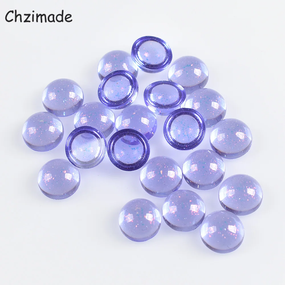 Chzimade 50Pcs/lot Round Flat Cameo Resin Shiny Doll Eyes 6mm For Stuffed Plush Dolls Toys Diy Sewing Accessories