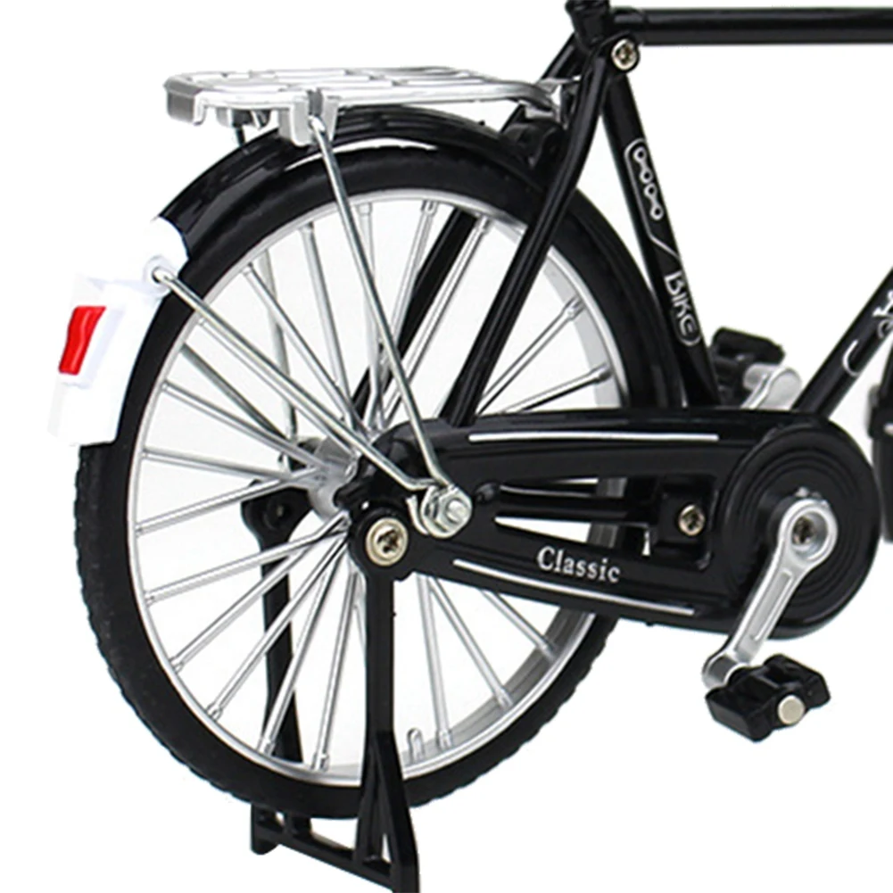 BEDW-Mini 1:10 Alloy Model Bicycle Diecast Metal Finger Mountain Bike Retro Bike Adult Collectible Children