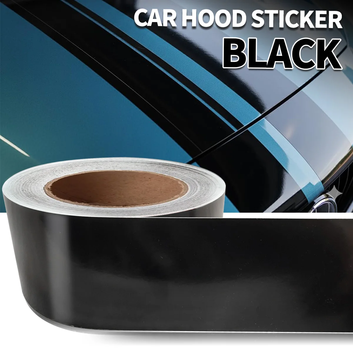 High Gloss Black Vinyl Tape Door Edge Protective Film for Hood Decoration Auto Door Edge Guard
