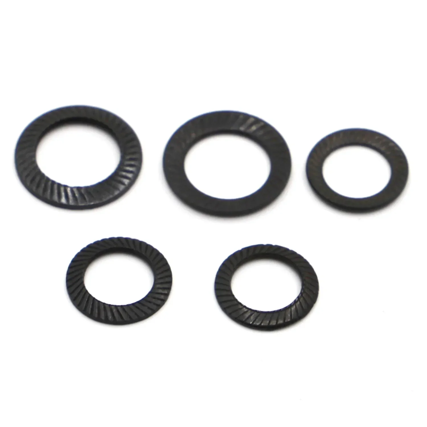 M3 M4 M5 M6 M8 M10 M12 M14 M16 DIN9250 Black Carbon Steel Lock Washers with Doule Faced Printing