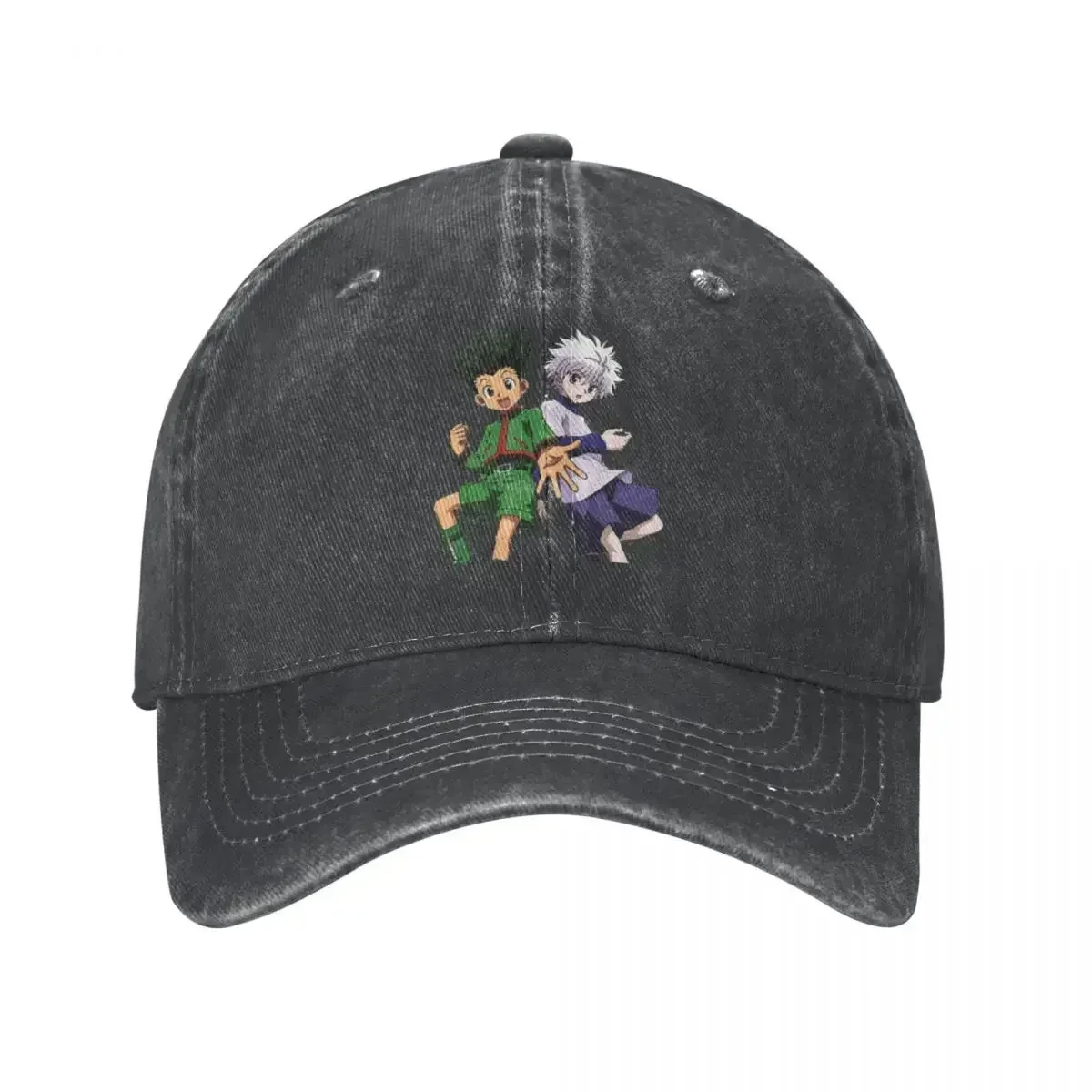 Killua Gon HxH Denim Baseball Cap Snapback Baseball Hat Dad Hunter X Hunter Anime Cap Spring Autumn Hip Hop Casquette Gorras
