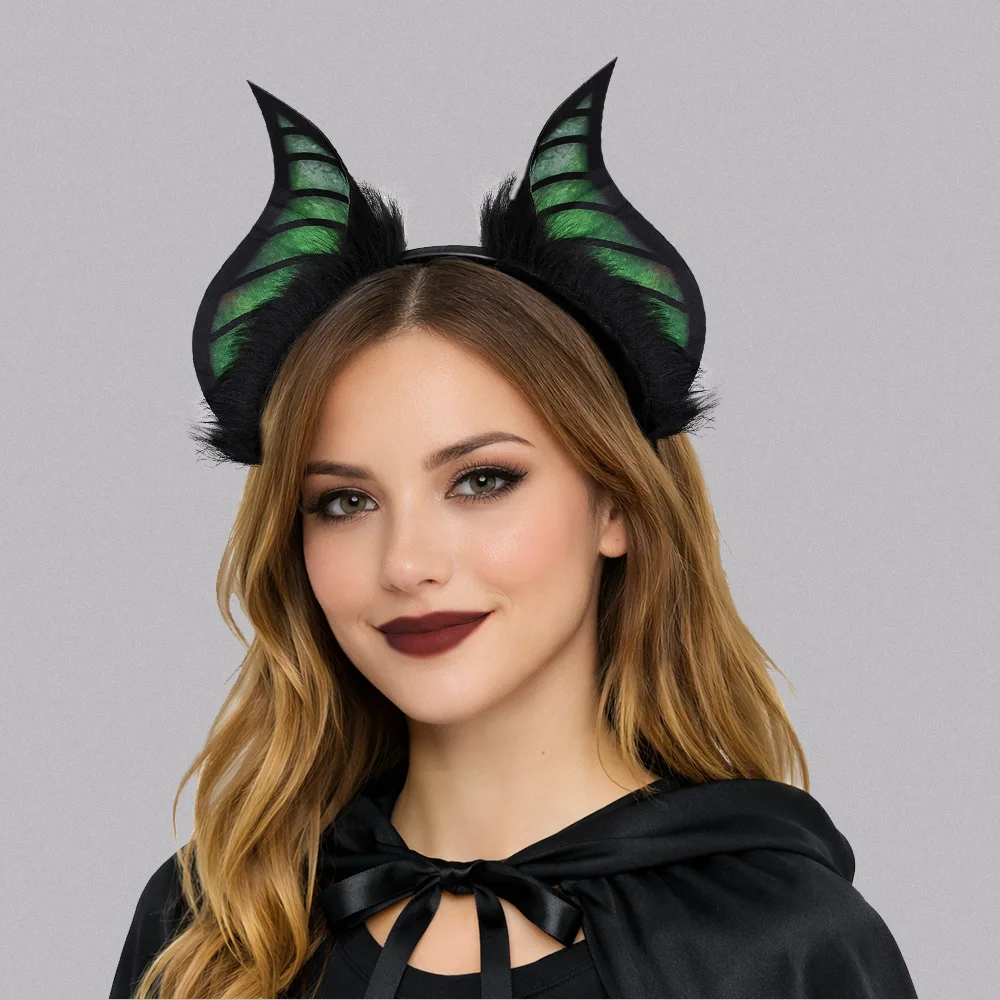 New Simulation Bat Ear Headband Halloween Cosplay Animal Props Stage Show Accessories Dressup Party Head-dress Adult