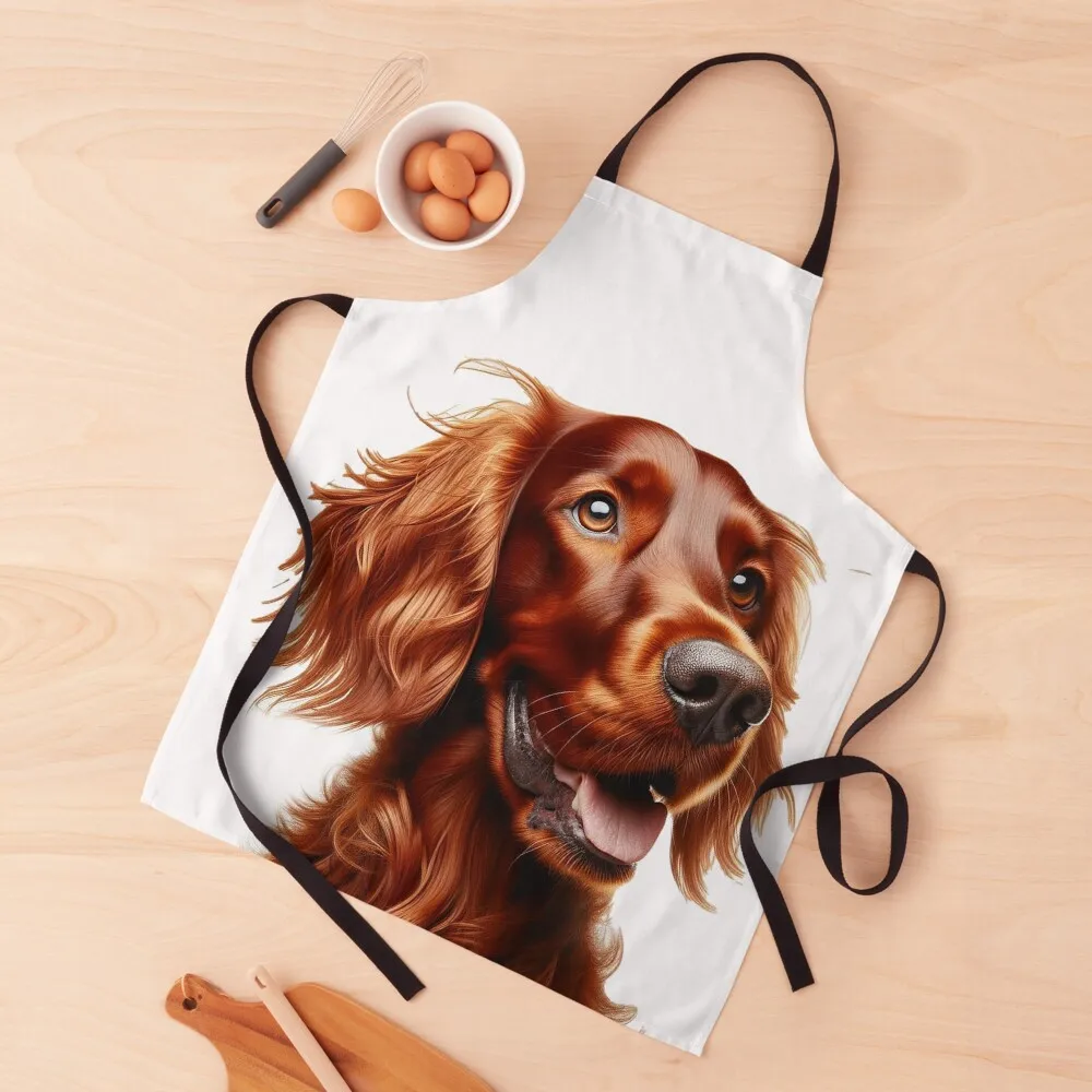 

The Elegant Irish Setter - Big Red, a Striking and Devoted Companion for Dog Lovers Apron esthetician Kids Apron