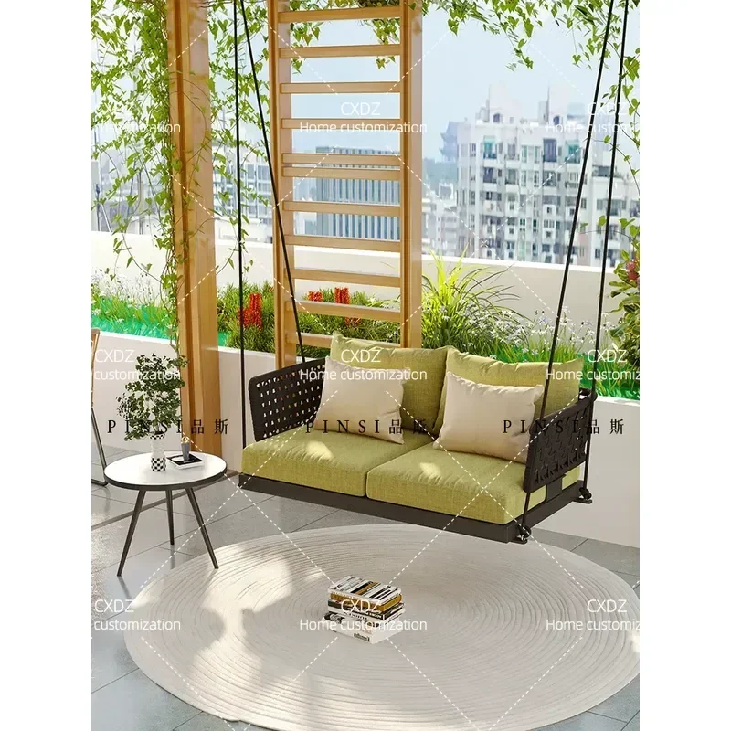 Hanging Chair Household Balcony Rattan Basket Bedroom Hammock Outdoor Swing Single Double Rocking Seat