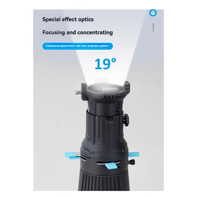 

A68Z Focalize Snoot Photography Photo Condenser With Geometric Sheet Shapes Gobo Filter Gels For Photo Studio