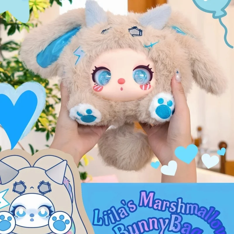 جديد حقيقي Liila'S الخطمي الأرنب حقيبة سلسلة صندوق أعمى الطفل ثلاثة لينة الفينيل لطيف دمية الشكل صندوق غامض جمع الهدايا