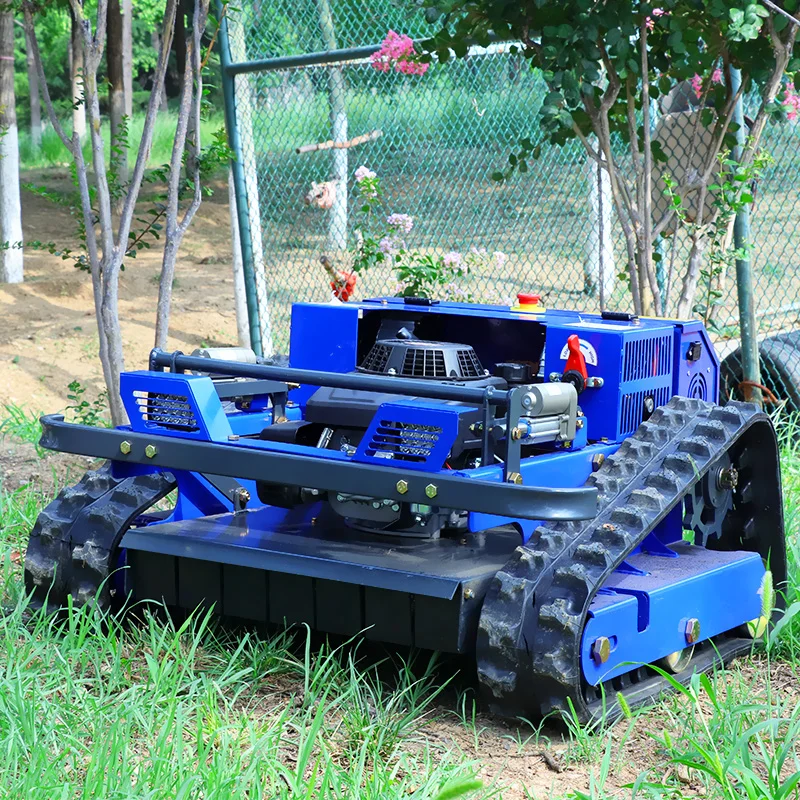Customized remote-controlled lawn mower crawler wireless control lawn mower robot weeder tractor zero rotation