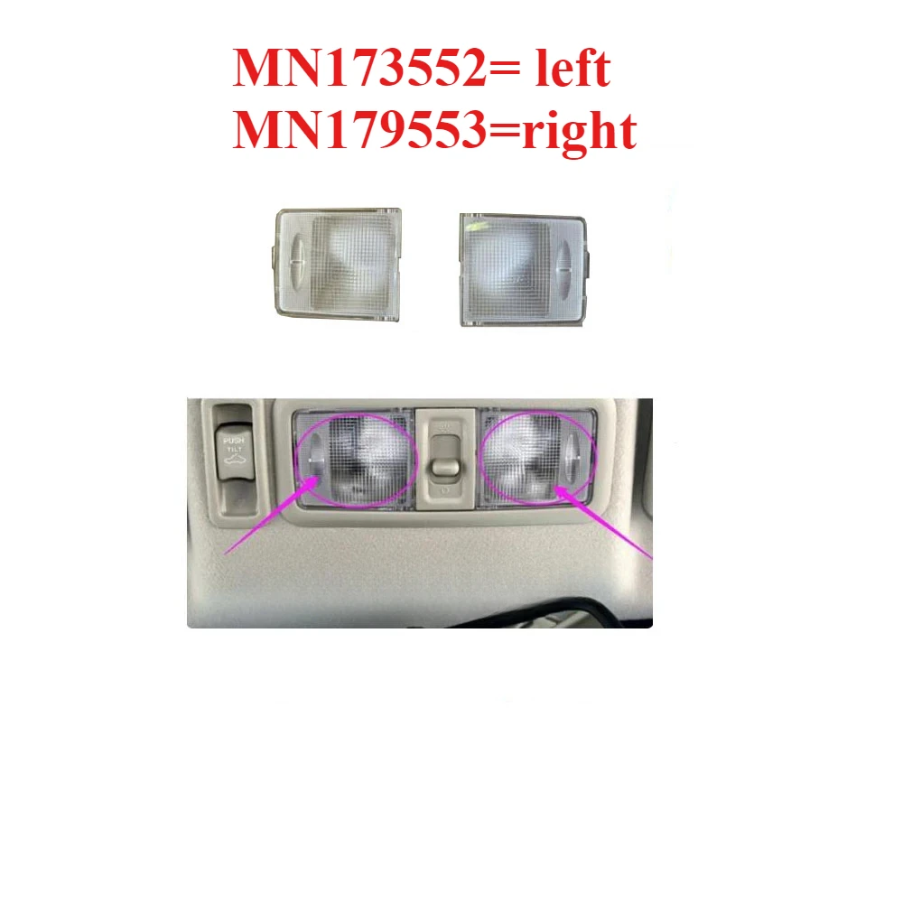 1 Piece Reading Lamp Light Lens for Pajero V90 Transparent Lights Cover Interior Lampshade MN173552 for Montero V80 MN179553