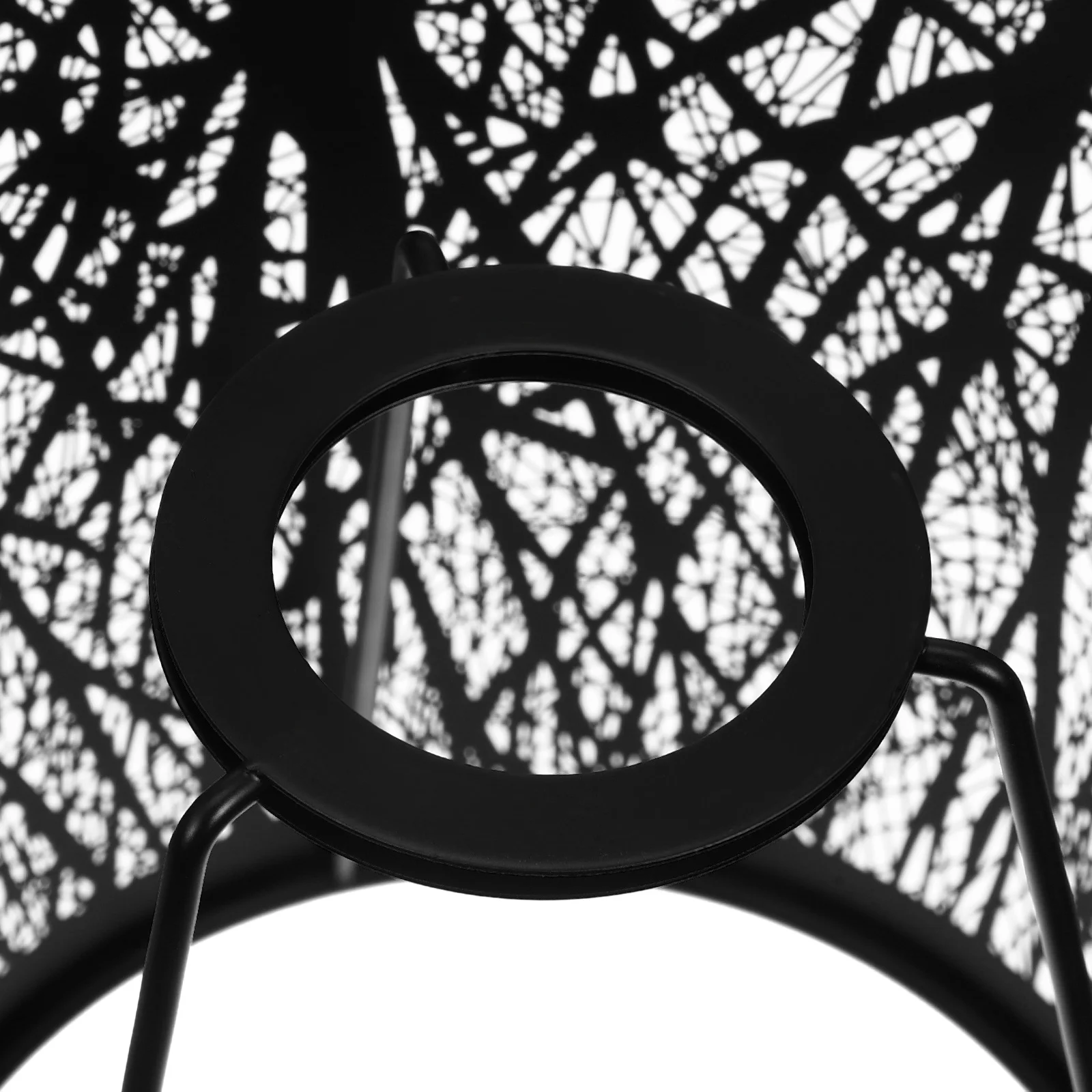 

E27 Lampshade Black Iron Tree Shadow Projection Cover for Table Lamp Dust Proof Durable Decorative Lighting Accessories
