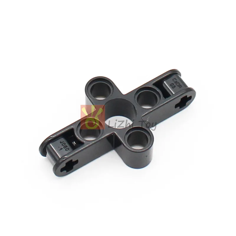 JJ7060 Technology 3x5 Axle Pin Connector Perpendicular with Center Pin Hole Bricks Building Blocks Accessories Compatible 6536