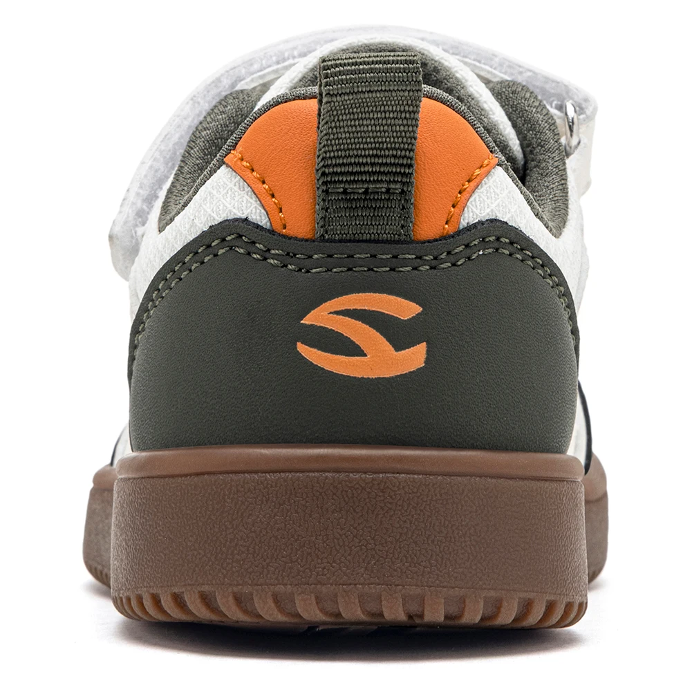 HOBIBEAR Kleinkinder-Schuhe mit breiter Zehenpartie, Klettverschluss, minimalistische Turnschuhe, leichte Wanderschuhe aus Kunstleder und Mesh – Detail 5