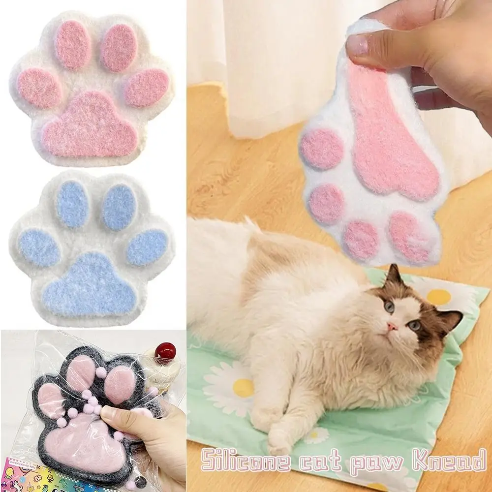 Sticky Cat Paw Squishy Toys Stress Relief Squeeze Fidget Toy Cat Claw Squeezing Toy Pinching and Decompressing Toy