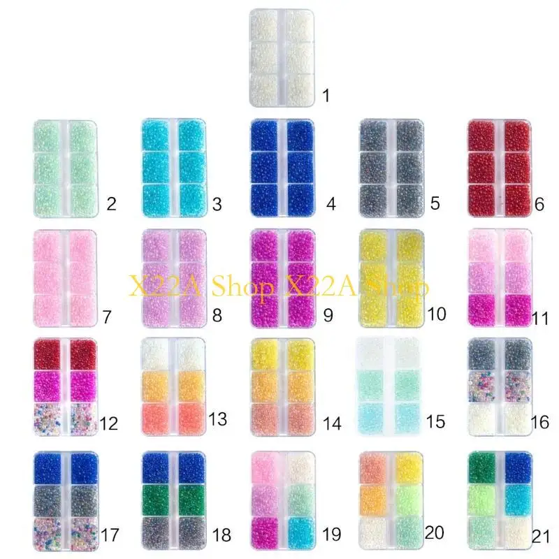 Unique Tiny Mini Bubble Bead DIY Shaker Resin Mold Filler DIY Silicone Mold Art Mini Beads Clear Colorful Bead