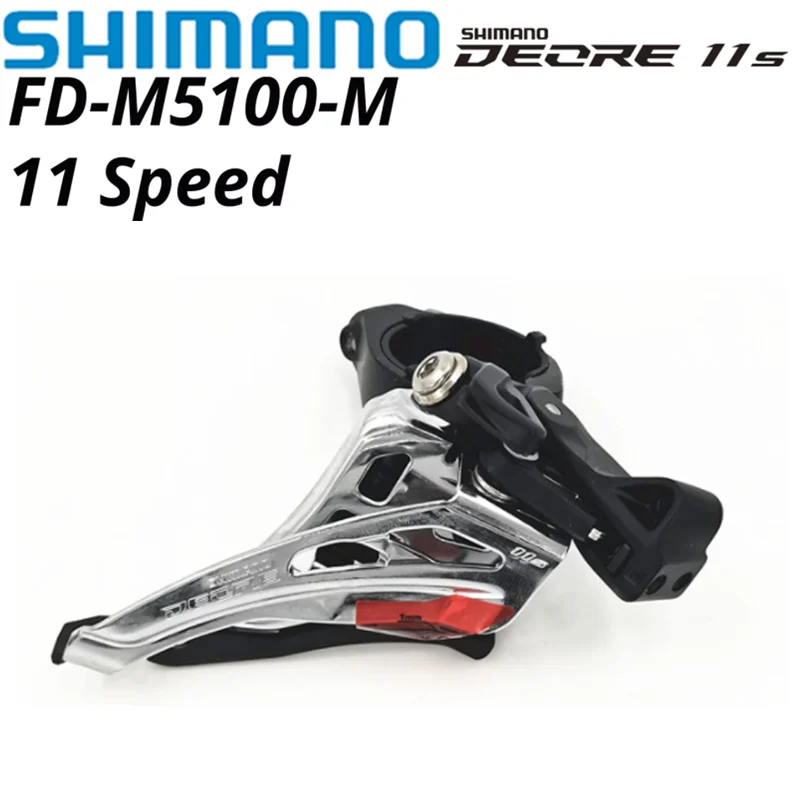 Shimano DEORE FD-M5100 Front Derailleur M5100 E-type Mount 2x11 speed Dual Pull 31.8mm 34.9mm 2s 11s 2x11S 2v 11v