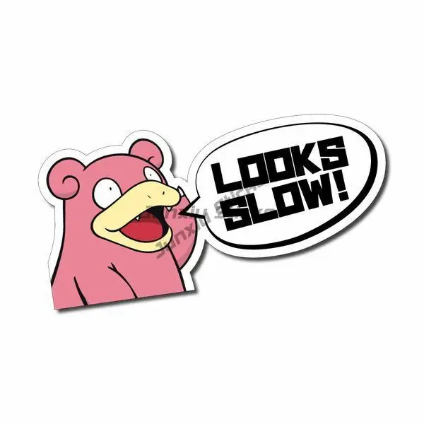 

Looks Slow! Sticker / Decal - Slowbro AF Funny 0-100 JDM Drift Car Japanese Scratch-Proof Sunscreen