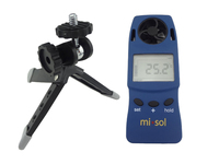 MISOL / 1 UNIT of Handheld Anemometer with Tripod, wind speed wind chill thermometer WS-4000-1