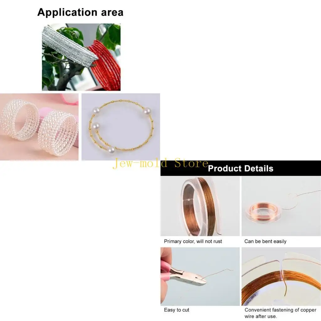 

C71B Ювелирные изделия Медная проволока Крафт 10 Цветов Ювелирные изделия из бисера