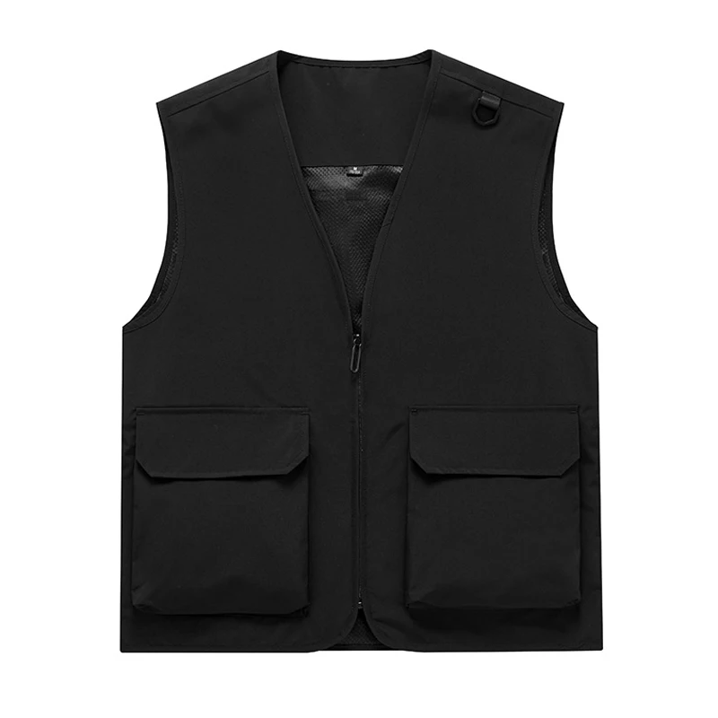 

Summer Men's Work Vest Outdoor Quick Dry Men Multi-pocket Breathable Mesh Waistcoat Man Photography Fishing Sleeveless Jackets