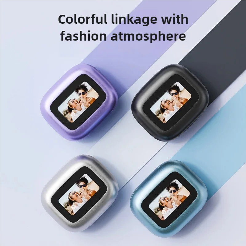 【HTC NE54】 سماعات بلوتوث V6.0 AI مترجم شاشة LCD سماعات أذن OWS مشبك أذن سماعات رأس لاسلكية للحد من الضوضاء