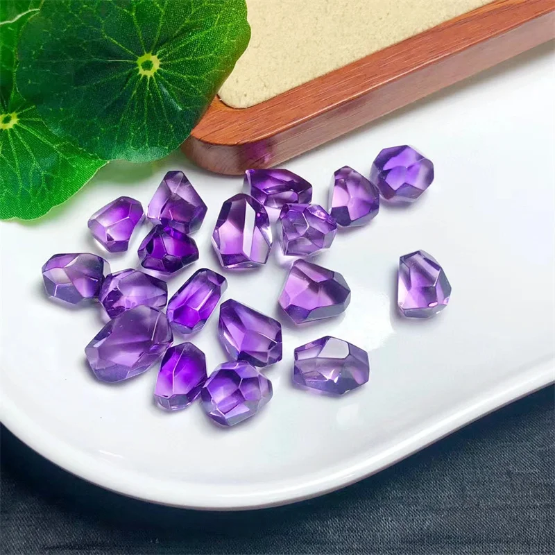 

5PCS Natural Freefom Amethyst Quartz Fashion Jewelry Healing Gemstone Making DIY Necklace Present 9-11MM