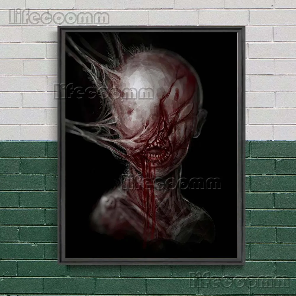 Horrible Evil Lord Vintage Wall Art Canvas Painting Terrifying Ugly Hell Visitor Art Poster And Print For Living Room Decoration