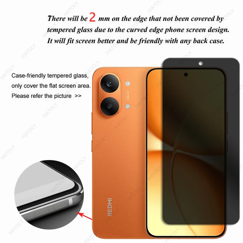 

Защитная пленка для экрана Xiaomi Redmi Turbo 5 Max, антишпионская пленка для Redmi Turbo 5 Max 5G, защитное стекло для камеры