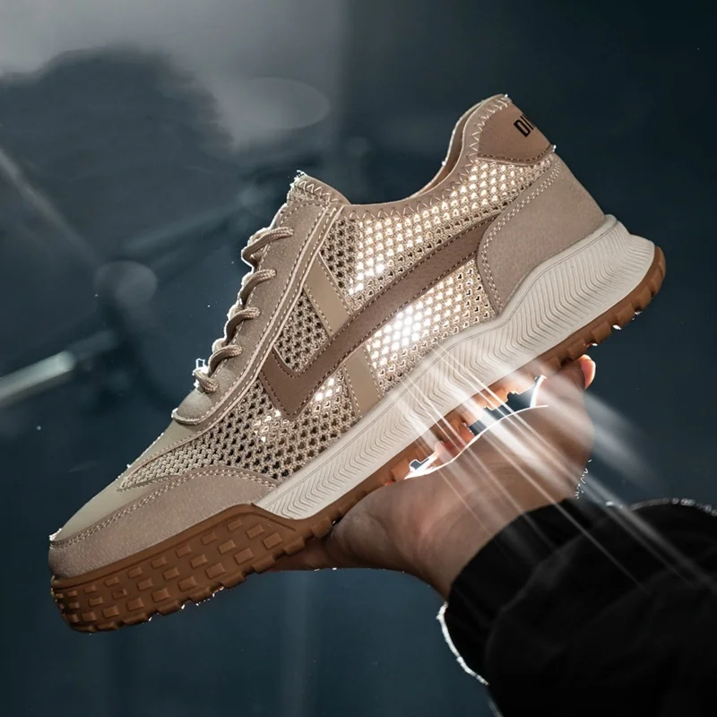 

Мужские повседневные дышащие стальные носки, рабочая обувь, летняя рабочая обувь, защитная обувь, защитные ботинки, безопасные кроссовки, защищающие мужские