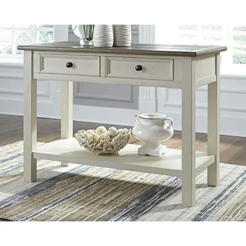 Bolanburg Farmhouse Rectangular Two Tone Sofa Table