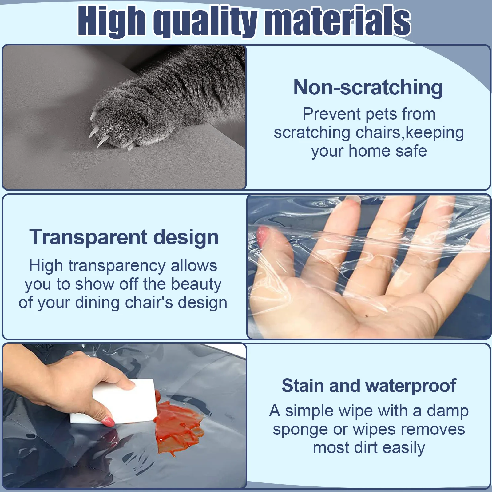 1/3Pcs Clear Sofa Dust Cover PC Waterproof Couch Cover Anti Scratch Cat Scratching Protector Transparent Furniture Protector