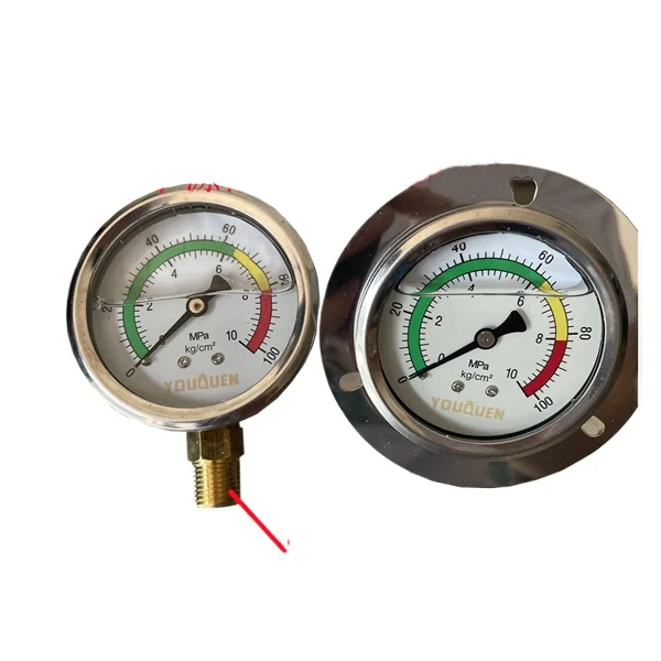 

YN-60 Radial Pressure Gauge 0-7 10 15 25 40 Glycerin Shockproof LA-70 100 150 250 400