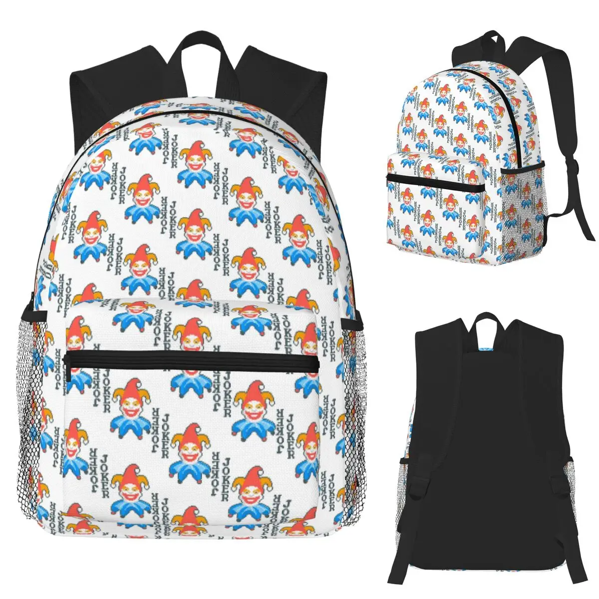 Balatro Playing Card Jocker Lusty Joker Student Backpack School Bag Hiking Travel Daypack for Boys Girls Bookbag Shoulder Bags