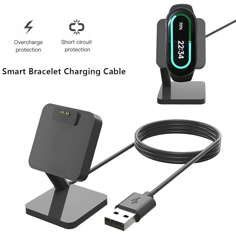 Soporte de carga para reloj inteligente Xiaomi Mi Band 8, cargador magnético, Cable de carga, accesorios de base, 1M